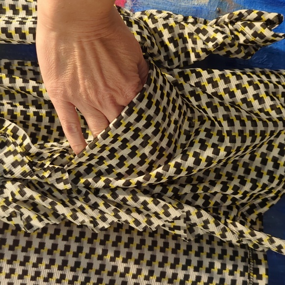 Moa Moa Open Front Ruffle Cardigan with pockets and ruched sleeves small - Picture 4 of 9